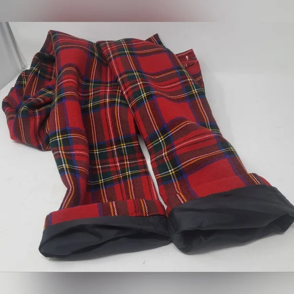 Burberry Children Boys Wool Dress Pants Red Tartan Plaid Winter Lined 14Y 29"W - Picture 6 of 16